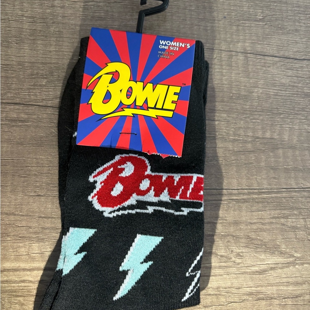 David Bowie Socks. Unisex. NWT.